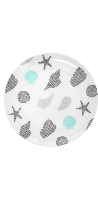 Multi Seashell 8" Melamine Appetizer Plates - Boutique Bella Bellaplate