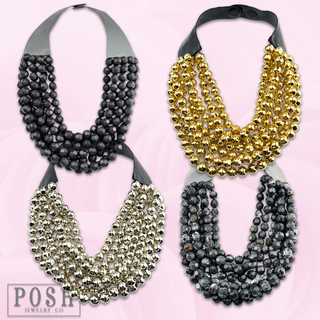 Multi-strand magnetic clasp necklace - Boutique Bella BellaNecklaces