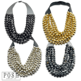 Multi-strand magnetic clasp necklace - Boutique Bella BellaNecklaces
