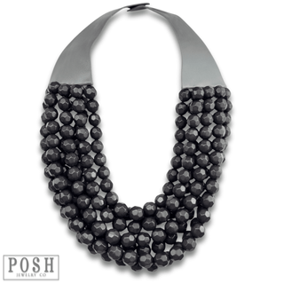 Multi-strand magnetic clasp necklace - Boutique Bella BellaNecklaces