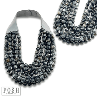 Multi-strand magnetic clasp necklace - Boutique Bella BellaNecklaces
