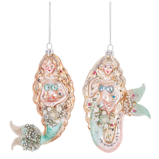 Jeweled Mermaid Ornament