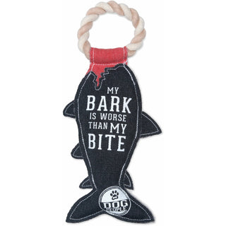 My Bite 13" Canvas Dog Toy on Rope - Boutique Bella BellaDog Toy