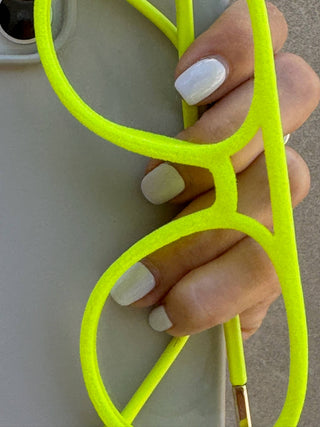 Mykonos | Neon Green Velvet - Boutique Bella Bellaglasses