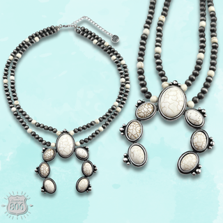 Western squash naja pendant necklace - LC