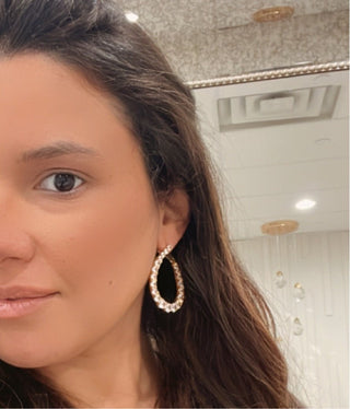 Naomi CZ Earring-Large - Boutique Bella BellaEarring