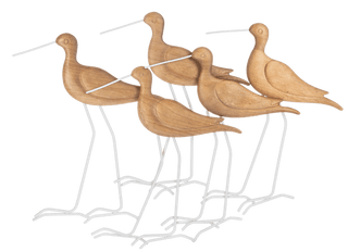 Natural Carved Multi Shorebird Wall Decor - Boutique Bella BellaWall decor
