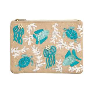 Natural Coastal Luxe Clutch - Boutique Bella BellaClutch