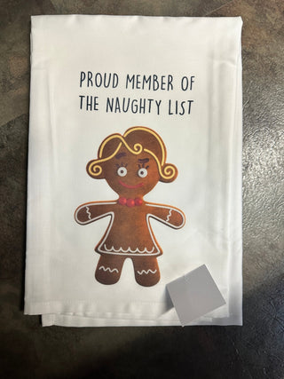 Naughty List Tea Towel - Boutique Bella BellaTea Towel