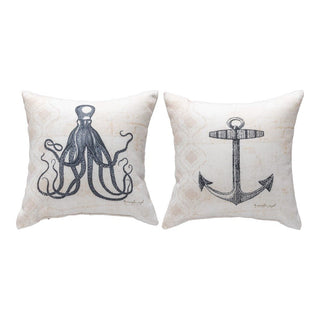 Nautical Wonder Climaweave Pillow - Anchor/Octopus - Boutique Bella BellaThrow Pillow