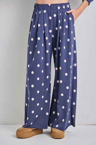 Navy Cozy Confetti Pants - Boutique Bella BellaPants