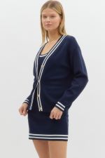 Navy Elegance Cardigan - Boutique Bella BellaCardigan