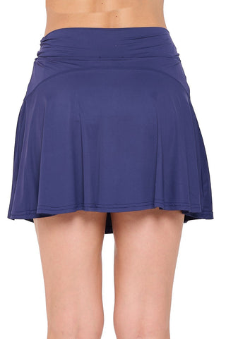 Navy Solid A - Line Skort - Boutique Bella BellaSkort