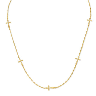 Necklace - Cross Collar Necklace - Boutique Bella BellaNecklace
