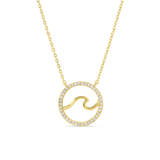 Necklace - Ride the Wave Pendant Necklace - Boutique Bella BellaNecklace