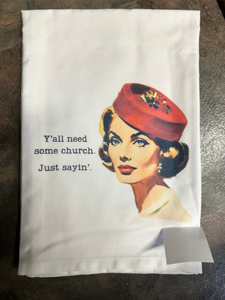 Need Some Church Tea Towel - Boutique Bella BellaTea Towel