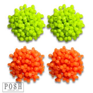 Neon cluster earring - Boutique Bella BellaEarrings