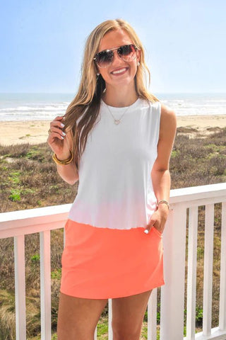 Neon Coral Skort - Boutique Bella BellaActive Wear Skort