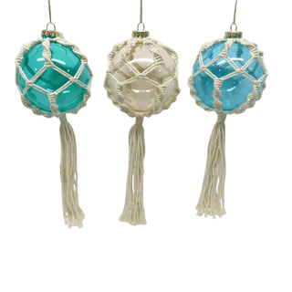 Netted Glass Ornament - Boutique Bella BellaOrnament