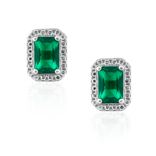 Nora Emerald Studs - Boutique Bella BellaEarring