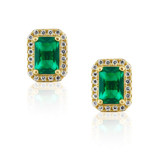 Nora Emerald Studs - Boutique Bella BellaEarring