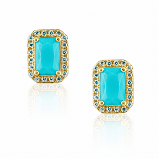 Nora Turquoise Studs - Boutique Bella BellaEarring
