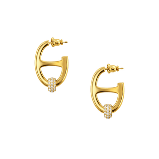 Nova Pave Hoop - Boutique Bella BellaEarring