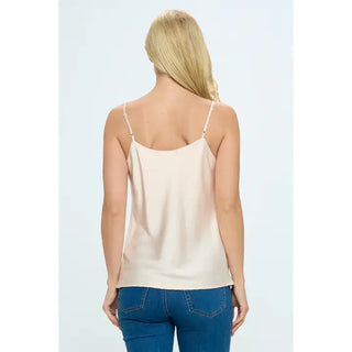Nude Sleek Flow Camisole - Boutique Bella BellaBlouse