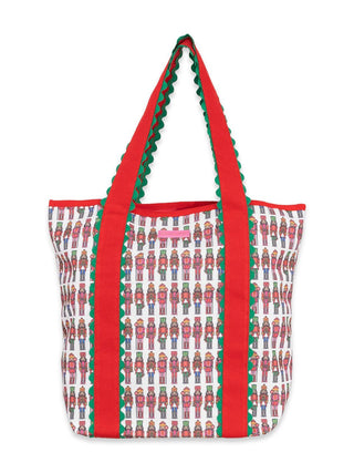 Nutcracker Noel Scalloped Tote - Boutique Bella BellaChristmas Tote