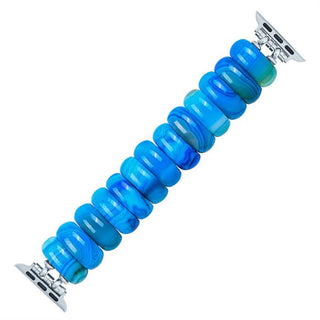 Ocean Essence Agate Stretch Apple Watch Strap - Boutique Bella BellaApple Watch Band