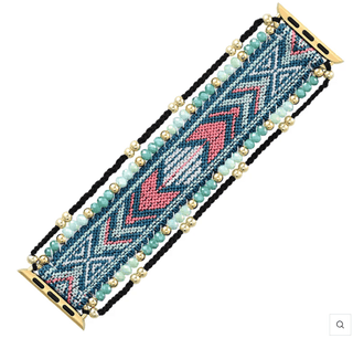 Oceanic Cobalt Stretch Apple Watch Strap - Boutique Bella BellaApple Watch Band