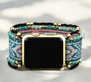 Oceanic Cobalt Stretch Apple Watch Strap - Boutique Bella BellaApple Watch Band