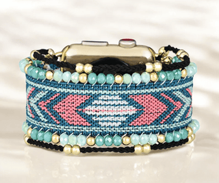 Oceanic Cobalt Stretch Apple Watch Strap - Boutique Bella BellaApple Watch Band