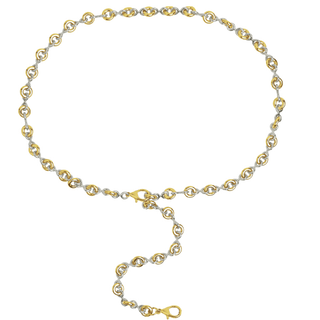 Odessa Chain Belt Two Tone - Double Clasp - Boutique Bella BellaBelt