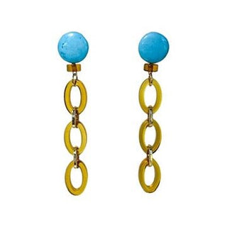 Off the Chain Earring - Turquoise - Boutique Bella BellaEarrings