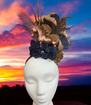 Off To The Races Headband Fascinator - Boutique Bella BellaAccessories