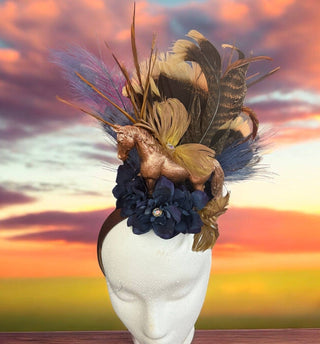 Off To The Races Headband Fascinator - Boutique Bella BellaAccessories