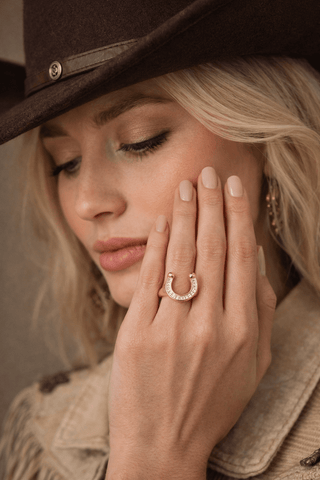 Off To The Races Signet Ring - Boutique Bella BellaRing