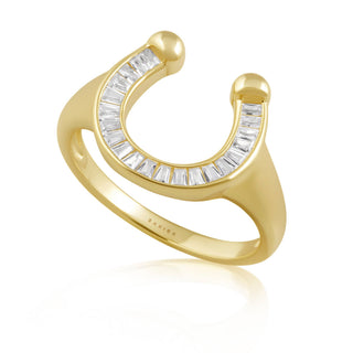 Off To The Races Signet Ring - Boutique Bella BellaRing