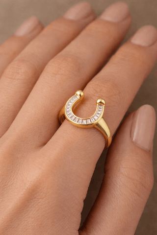 Off To The Races Signet Ring - Boutique Bella BellaRing