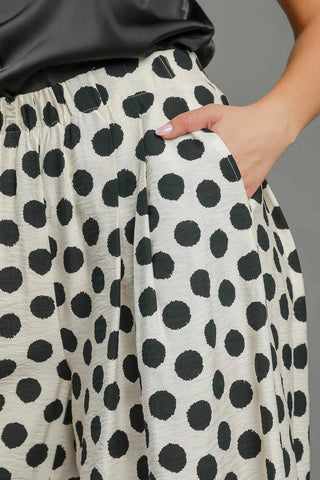 Playful Polka Wide Leg Pants