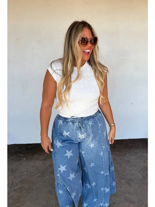 Oh My Stars Echo Boho Pants - Boutique Bella BellaJeans