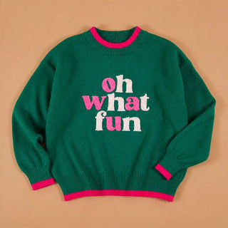 Oh What Fun Classic Sweater - Boutique Bella BellaChristmas Apparel