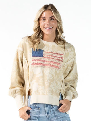 Old Glory Sweatshirt - Boutique Bella BellaSweatshirt