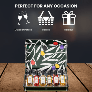 Olive Oil Gourmet Sampler Gift Set Of 6 Premium Extra Virgin Blend Olive Oil Made In Spain Natural F - Boutique Bella Bella