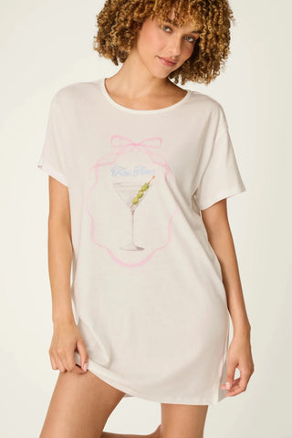 Olive You Martini Print Nightshirt - Boutique Bella BellaPajamas