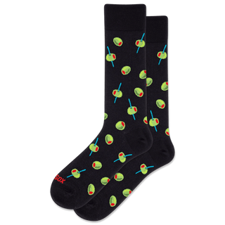"Olives" Cotton Crew Socks by Hot Sox - Boutique Bella Bellacrew socks