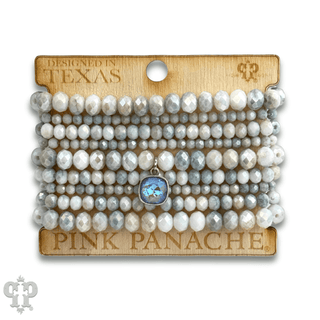 Ombre faceted bead bracelet with Austrian crystal - Boutique Bella BellaBracelets