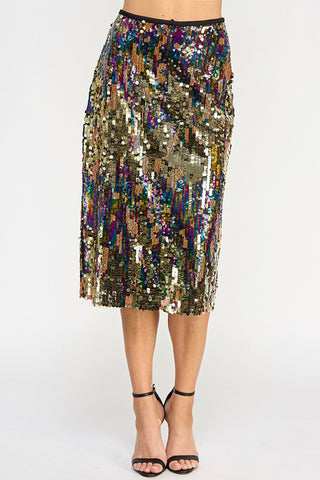 Ombre Sequin Skirt - Boutique Bella BellaSkirt