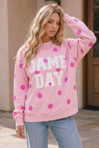 On The Dot Gameday Sweatshirt - Boutique Bella BellaSweatshirt